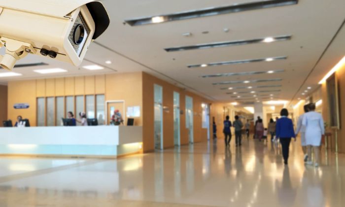 Hospital security cameras
