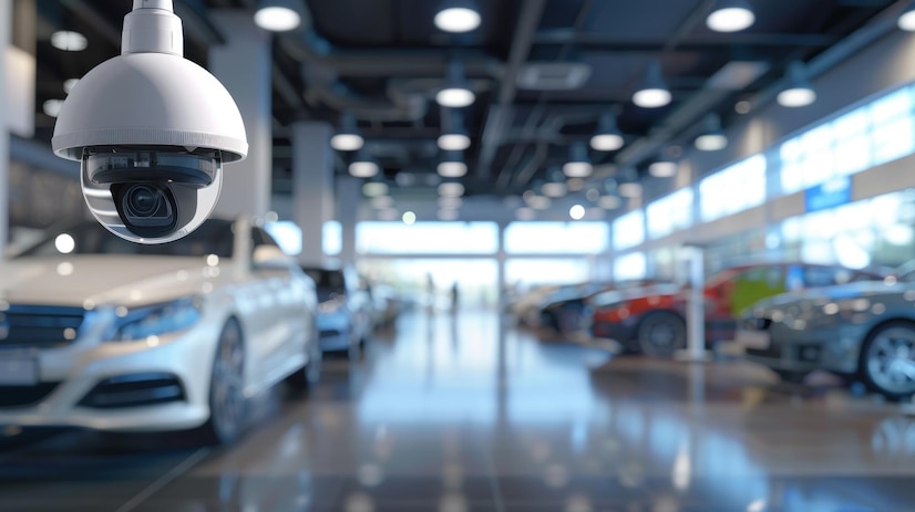 Automotive Dealership Security Camera monitoring