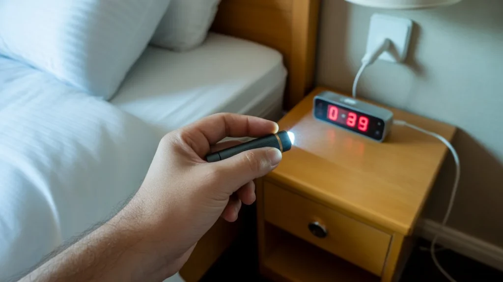 Can a Flashlight Find Hidden Cameras during a bedroom security inspection