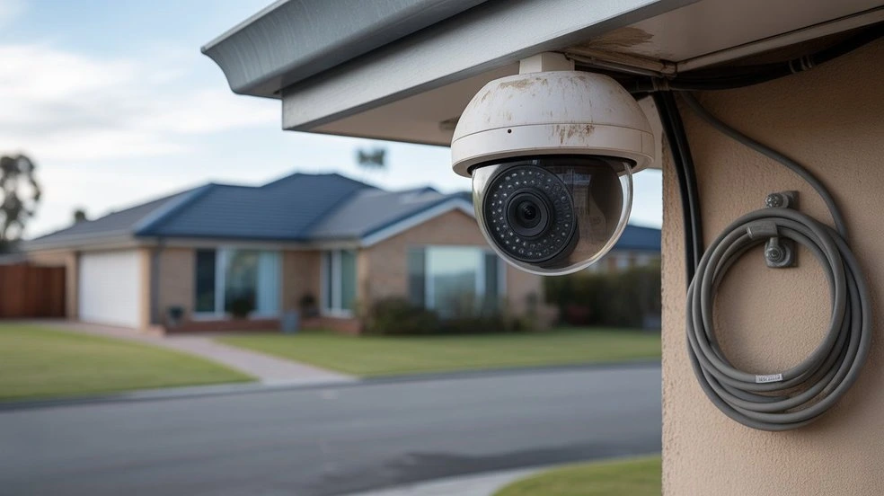 Do I Need Permission to Install CCTV Outside My House security camera on house wall facing driveway