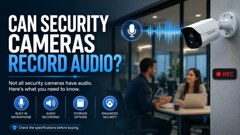 Can security cameras record audio? Here's what you need to know.